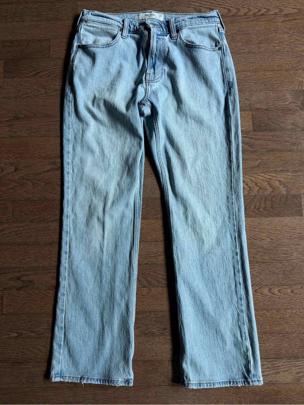 Hollister Light Wash Straight Leg Jeans